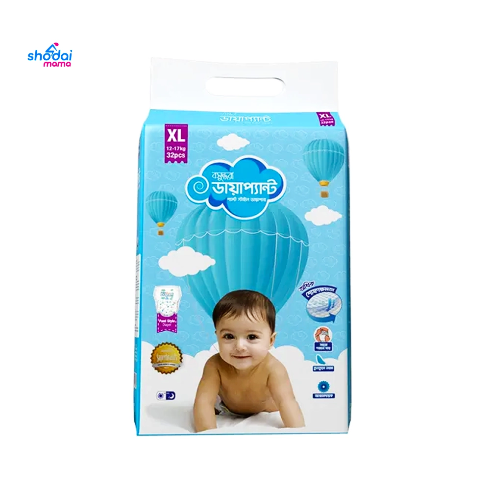 Bashundhara Diapant Pant Style Baby Diapers XL (12-17kg) 32Pcs